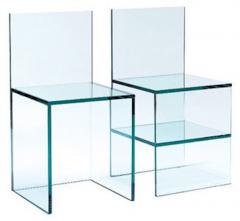 Tobias Wong glass chair no 1 no 2 - 4538198