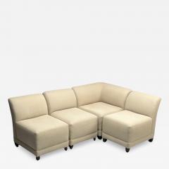 Todd Hase Jean Michel Frank Style Modern Modular Sofa Beige Fabric 2010s - 3743541