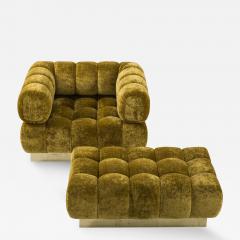 Todd Merrill Todd Merrill Custom Originals Tufted Club Chair and Ottoman - 300376