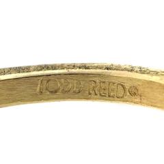 Todd Reed Brilliant White Diamond Yellow Gold Patina Silver Open Kite Ring Todd Reed 2021 - 4701285