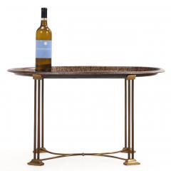 Toile Tray Top Table with Bronze Base C 1940 - 4734618