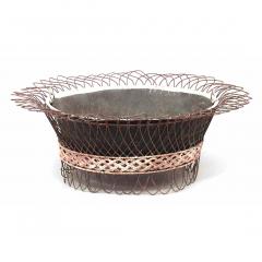 Tole Metal Filigree Basket - 4709311