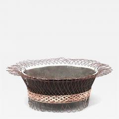 Tole Metal Filigree Basket - 4709375