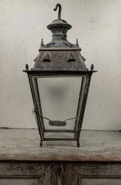 Tole and Glass French Lantern - 3545297