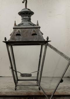 Tole and Glass French Lantern - 3545298