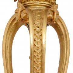Tole mounted ormolu antique French nine light chandelier - 1493965