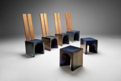 Tom Bruinsma Tom Bruinsma Glazed Chairs and Tables for Mobach Ceramics Netherlands ca 1980s - 1332681
