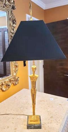 Tom Corbin Gilt Bronze Figural Table Lamp by Tom Corbin - 2247372