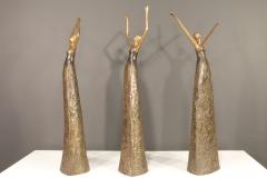 Tom Corbin Three Bronze Sculptures in Style of Tom Corbin - 2496093