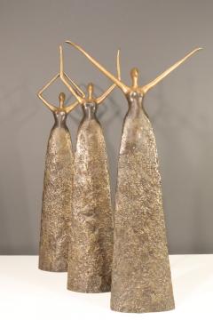 Tom Corbin Three Bronze Sculptures in Style of Tom Corbin - 2496099