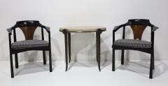 Tom Corbin Tom Corbin Bronze and Marble Medallion Side Table - 4354510