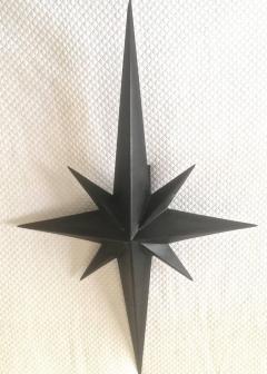 Tom Dixon Awesome Pair of Wrought Iron Star Sconces Attributed to Tom Dixon First Period - 367108