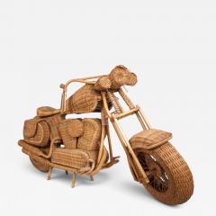 Tom Dixon Tom Dixon attributed Harley Davidson sculpture for Habitat in rattan 1990 - 4751714