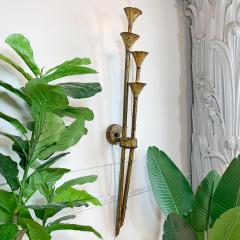 Tom Greene Brutalist Lotus Torchiere Wall Light by Tom Greene for Feldman 1970s - 3115131