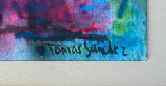 Tomas Sanchez Abstract Watercolor Painting Tomas Sanchez Cuban American Artist - 4632274