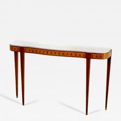 Tomaso Buzzi Tomaso Buzzi Wooden Console with Marble Top 40s - 4014812