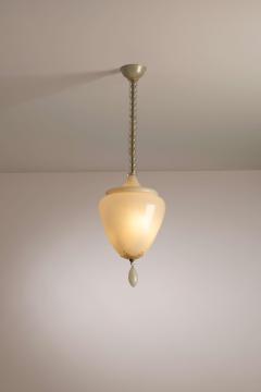 Tomaso Buzzi Tomaso Buzzi lattimo glass chandelier for Venini Italy 1930s - 4316972