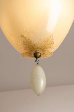 Tomaso Buzzi Tomaso Buzzi lattimo glass chandelier for Venini Italy 1930s - 4316973