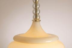 Tomaso Buzzi Tomaso Buzzi lattimo glass chandelier for Venini Italy 1930s - 4316975
