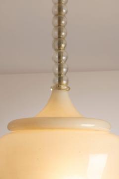Tomaso Buzzi Tomaso Buzzi lattimo glass chandelier for Venini Italy 1930s - 4316997