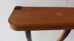Tomaso Buzzi large important inlaid cherrywood wall console by Tomaso Buzzi 1940 - 2011497