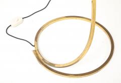 Tomasso Barbi Italian Rabarbaro Brass Leaf Floor Lamp Bottega Gadda 1970s - 4515994