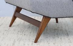 Tomlinson Furniture Co 1960s Mid Century Modern Fruitwood Base Lounge Chairs - 3060073