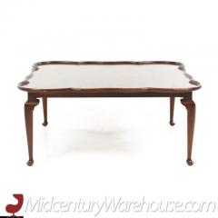 Tomlinson Furniture Co Tomlinson Sophisticate Mid Century Walnut and Burlwood Coffee Table - 3287316