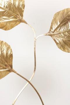 Tommaso Barbi 1 of 2 Huge Three Rhubarb Leaves Brass Floor Lamp by Tommaso Barbi - 985406