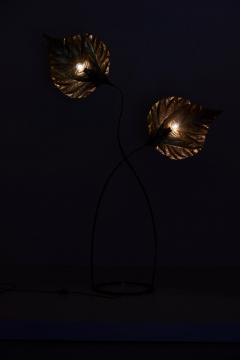 Tommaso Barbi 1 of 2 Huge Two Rhubarb Leaves Brass Floor Lamp by Tommaso Barbi - 984164