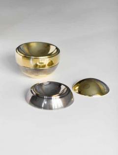 Tommaso Barbi 70s Ashtray Set by Tommaso Barbi in Metal and Brass - 3359465
