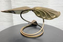 Tommaso Barbi Double Leaf Brass Lamp by Tomasso Barbi for Carlos Giorgi - 2255348