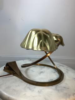 Tommaso Barbi MODERN POLISHED BRASS EXOTIC LEAF LAMP - 1158706