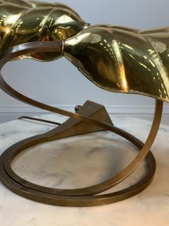 Tommaso Barbi MODERN POLISHED BRASS EXOTIC LEAF LAMP - 1158708