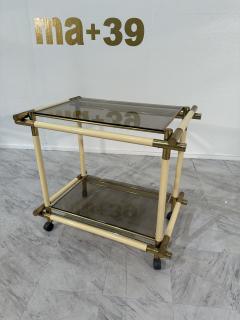 Tommaso Barbi Mid Century Italian Bar Cart by Tommaso Barbi 1970s - 3873399