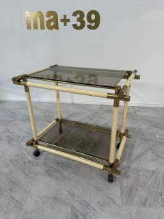 Tommaso Barbi Mid Century Italian Bar Cart by Tommaso Barbi 1970s - 3873400