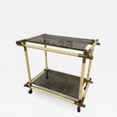 Tommaso Barbi Mid Century Italian Bar Cart by Tommaso Barbi 1970s - 3874045