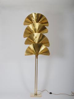 Tommaso Barbi Mid Century Modern Brass Palm Floor Lamp by Tommaso Barbi Italy - 4512342