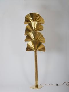 Tommaso Barbi Mid Century Modern Brass Palm Floor Lamp by Tommaso Barbi Italy - 4512343