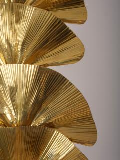 Tommaso Barbi Mid Century Modern Brass Palm Floor Lamp by Tommaso Barbi Italy - 4512349