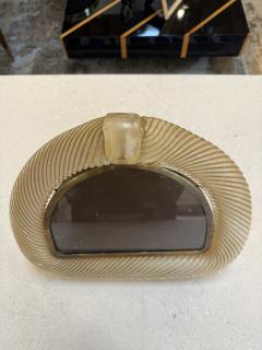 Tommaso Barbi Murano Glass Photo Frame by Tommaso Barbi 1970s - 4442564