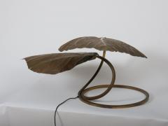 Tommaso Barbi Original 1970s Tommaso Barbi for Bottega Gadda two leaf rhubarb table light - 3964095