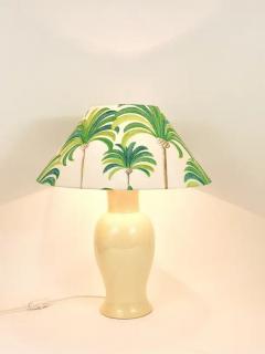 Tommaso Barbi Pair Tommaso Barbi Riviera Palm Tree 1970s Table Lamps With Matching Pillows - 4063034