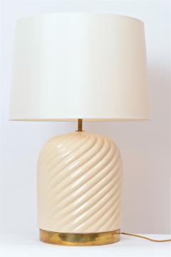 Tommaso Barbi Pair of Ceramic Table Lamps by Tommaso Barbi c 1970 - 1089388