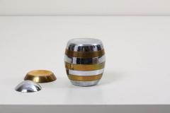 Tommaso Barbi Sculptural Brass and Chrome Stacking Tray Egg by Tommaso Barbi - 798904