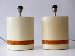Tommaso Barbi Set of Two Elegant Mid Century Modern Table Lamps by Tommaso Barbi Italy 1970s - 2043067
