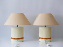 Tommaso Barbi Set of Two Elegant Mid Century Modern Table Lamps by Tommaso Barbi Italy 1970s - 2043074