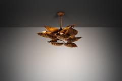 Tommaso Barbi Swirling Foliage Chandelier in the manner of Tommaso Barbi Europe 1960s - 4617062