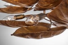 Tommaso Barbi Swirling Foliage Chandelier in the manner of Tommaso Barbi Europe 1960s - 4617068
