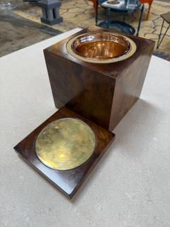 Tommaso Barbi Tommaso Barbi Burl Wood Ice Bucket Italy 1970s - 4453958